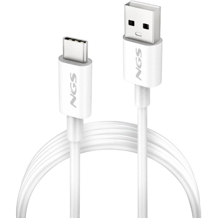 NGS Cable USB-A a USB-C Zyro 15W 1m Blanco